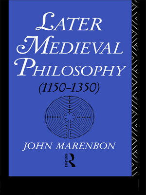 cover image of Later Medieval Philosophy